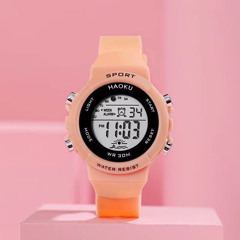 Student Sport Watches for Kids Colorful Electronic Watches 50M Waterproof Clock Children Digital Watch for Boys Girls