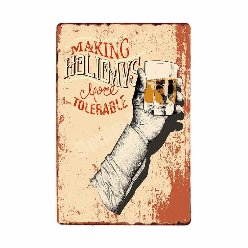 Retro Bar Metal Signs