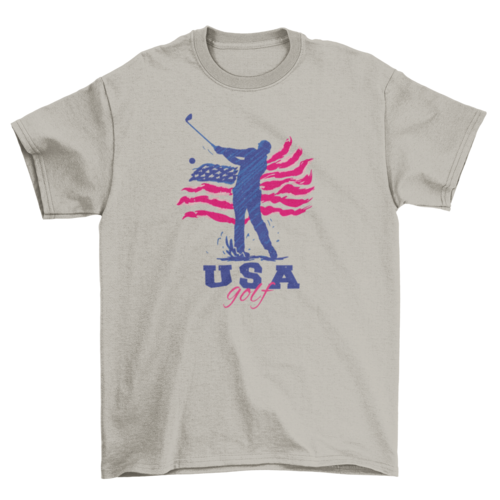 USA American golf t-shirt