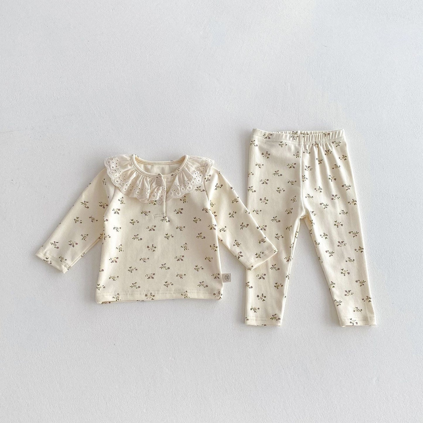 Spring and Autumn Baby Kids Girls Casual Floral Top and Pants Clothing