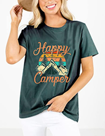 Graphic Tees for Women Short Sleeve Tshirts,Womens Summer Tops Crewneck Shirt Blouse