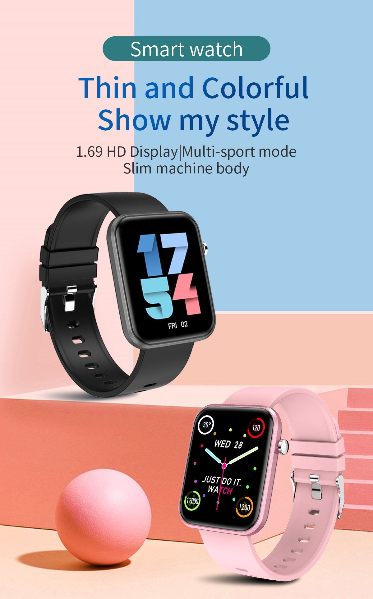 Advanced Smartwatch With Three Bands And Wellness + Activity Tracker 