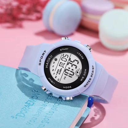 Student Sport Watches for Kids Colorful Electronic Watches 50M Waterproof Clock Children Digital Watch for Boys Girls