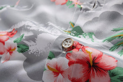 Pack Hawaiian Shirt for Men Flamingo Short Sleeve Casual Button down Shirts Summer Beach Shirt