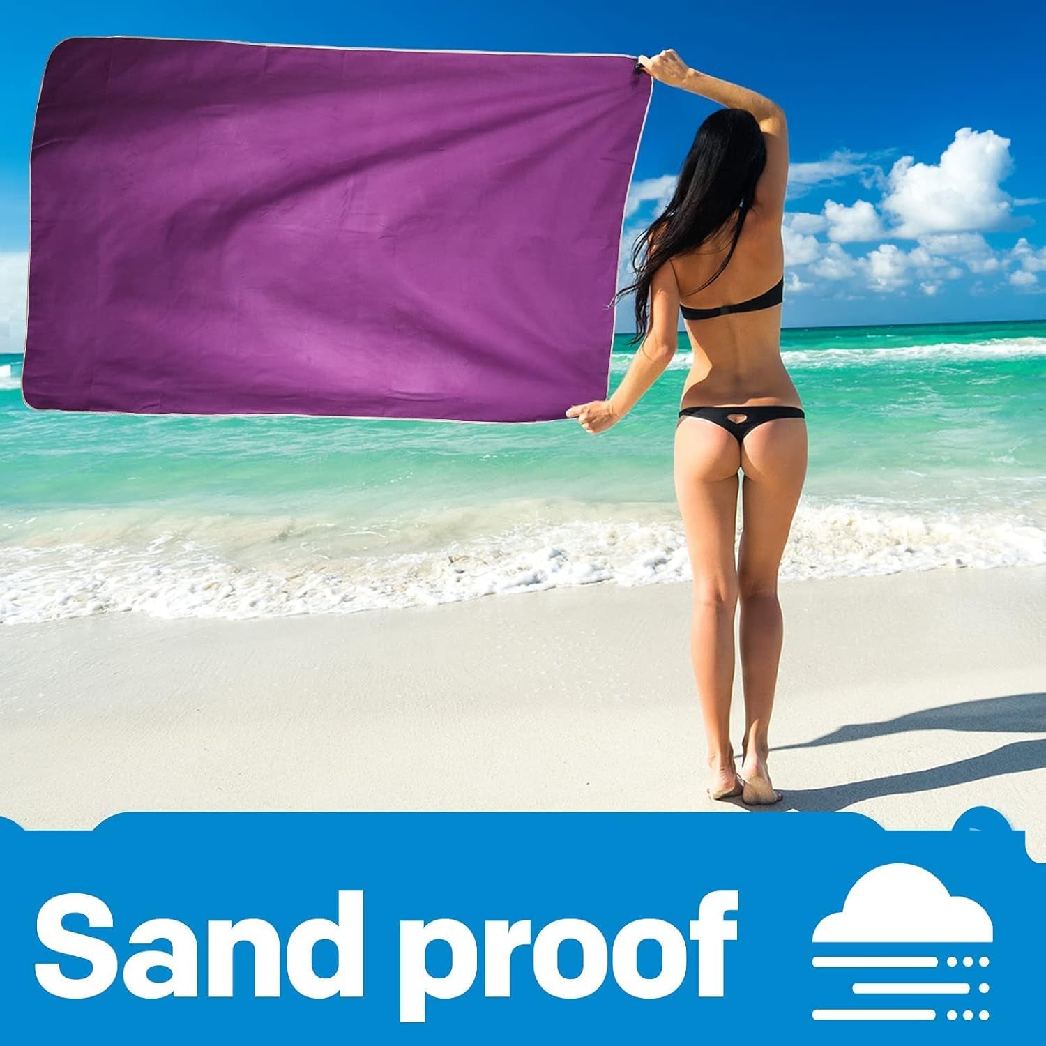 2 Pack Microfiber Camping Towels, Quick Dry Towel, Super Absorbent Ultra Compact Travel Towel Soft Lightweight Sports Towel for Sweat Fast Drying Towels for Pool,Gym,Hiking,Backpacking,Fitness