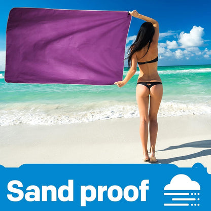 2 Pack Microfiber Camping Towels, Quick Dry Towel, Super Absorbent Ultra Compact Travel Towel Soft Lightweight Sports Towel for Sweat Fast Drying Towels for Pool,Gym,Hiking,Backpacking,Fitness