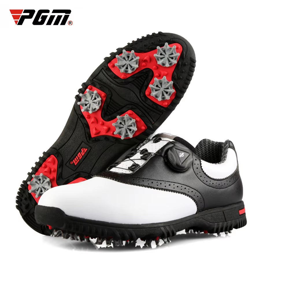 Men Golf Shoes Waterproof Sports Shoes Rotating Buckles Anti-Slip Sneakers Multifunctional Golf Trainers