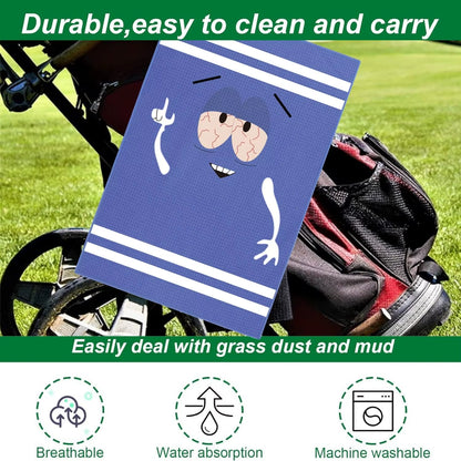 Funny Microfiber Premium Golf Towel,Printed Golf Towels for Golf Bags for Men&Women, Great Golf Accessories for Men Golfers