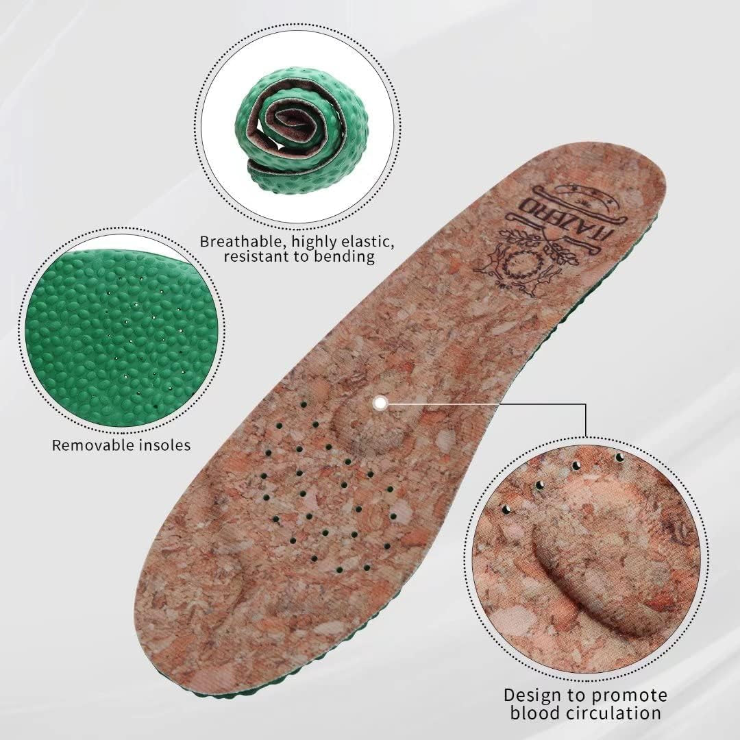 Men Slip on Shoes Loafer with Arch Support Insoles,Men Casual Shoes for Plantar Fasciitis(Blue 9.5)