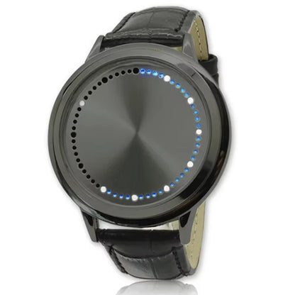 New Fashion Touch Watch Led Watch Men Creative Dot Matrix Blue Light Led Digital Watches Electronic Watch Reloj Hombre Digital