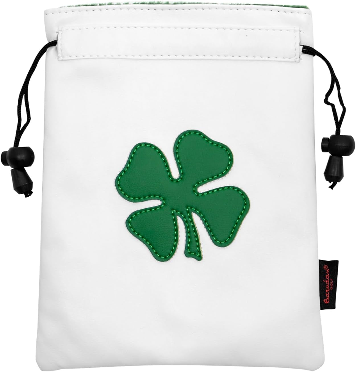 Leather Golf Tee Pouch with Drawstrings - Valuables Bag for Men & Women