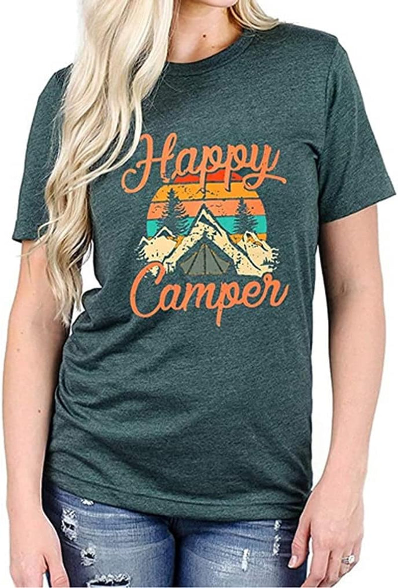 Graphic Tees for Women Short Sleeve Tshirts,Womens Summer Tops Crewneck Shirt Blouse