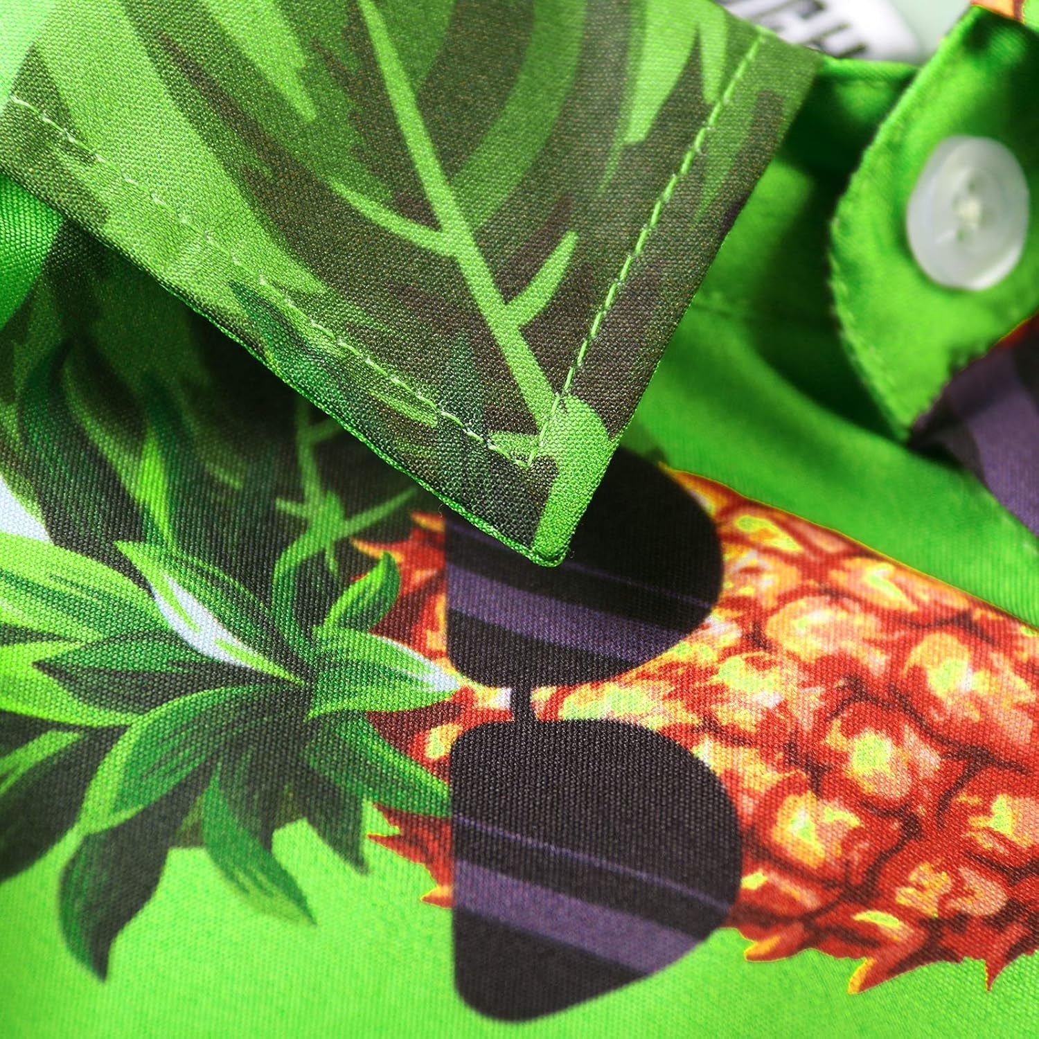 Boys Hawaiian Shirt Pineapple Print Button up Short Sleeve Summer Beach Shirt Lightweight Casual Top
