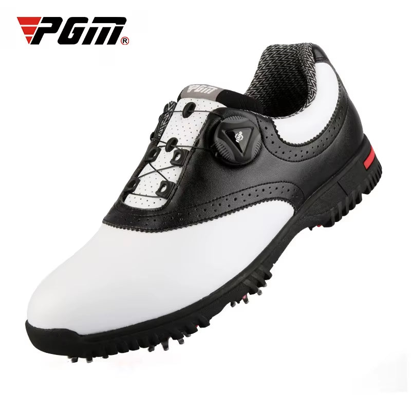 Men Golf Shoes Waterproof Sports Shoes Rotating Buckles Anti-Slip Sneakers Multifunctional Golf Trainers