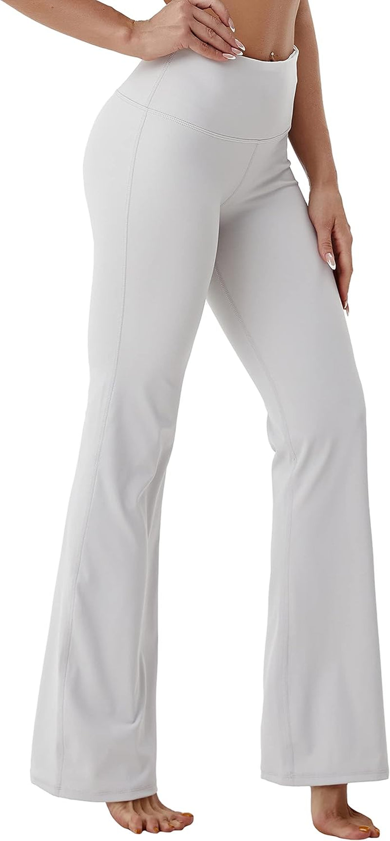 29"/31"/33"/35"/37" 3 Styles Women'S High Waist Bootcut Yoga Pants Basic/Side Pockets Tummy Control Workout Flared