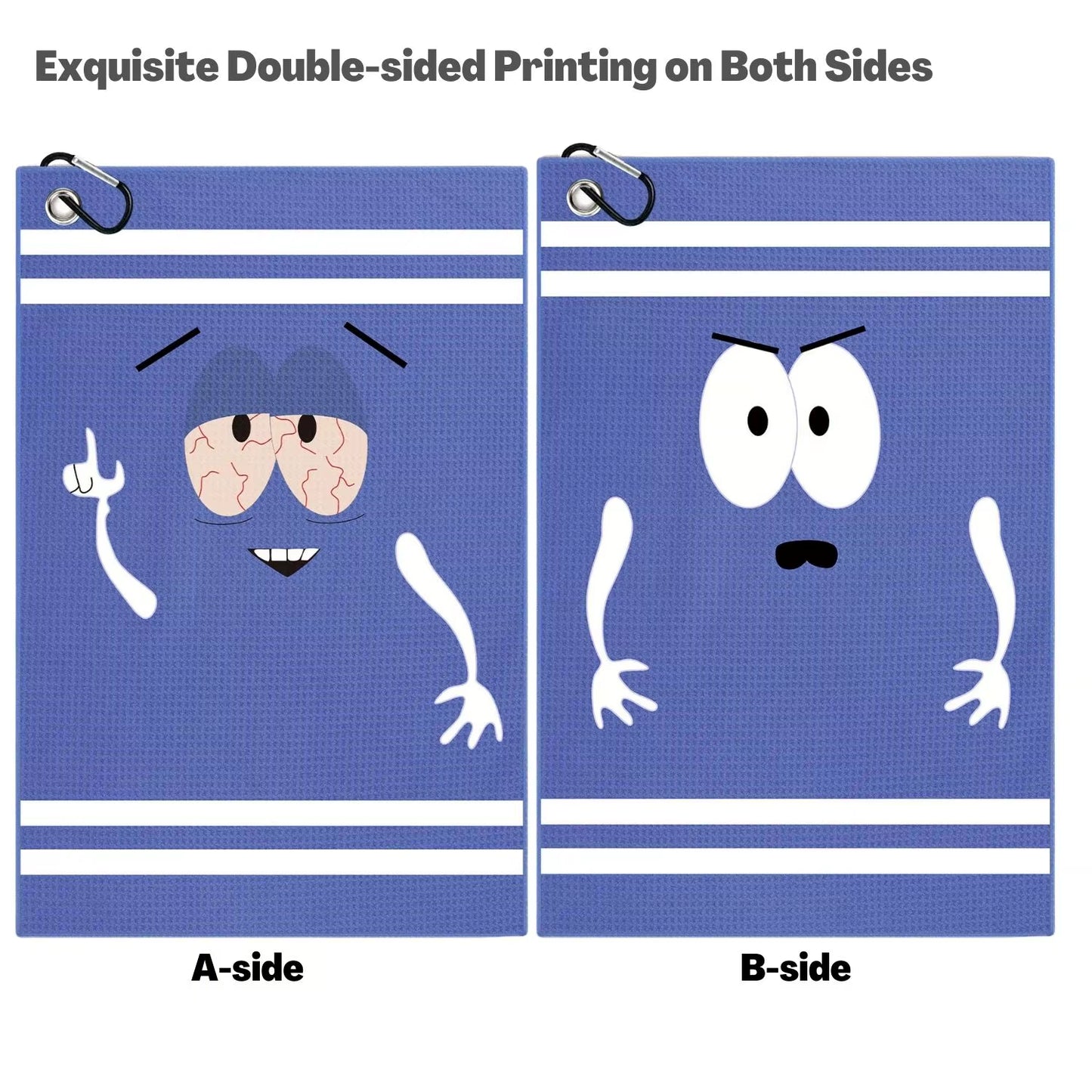 Funny Microfiber Premium Golf Towel,Printed Golf Towels for Golf Bags for Men&Women, Great Golf Accessories for Men Golfers