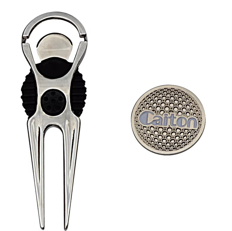 Golf Divot Repair Tool Golf Pitchfork Pitch Groove Cleaner Golf Training Aids Repair Tool Golf Accessories