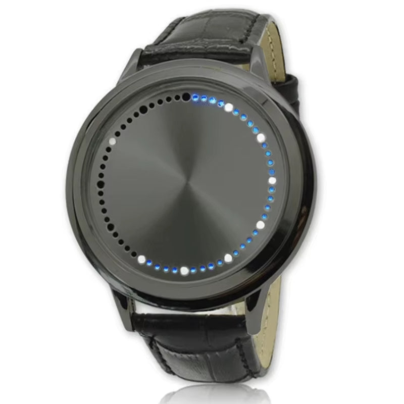 New Fashion Touch Watch Led Watch Men Creative Dot Matrix Blue Light Led Digital Watches Electronic Watch Reloj Hombre Digital