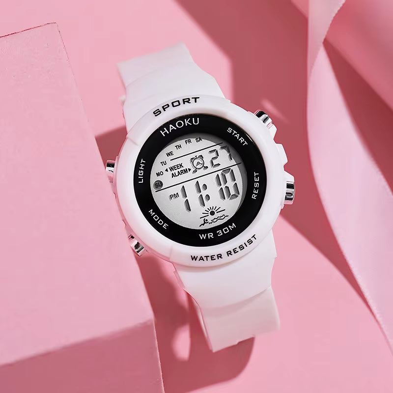 Student Sport Watches for Kids Colorful Electronic Watches 50M Waterproof Clock Children Digital Watch for Boys Girls