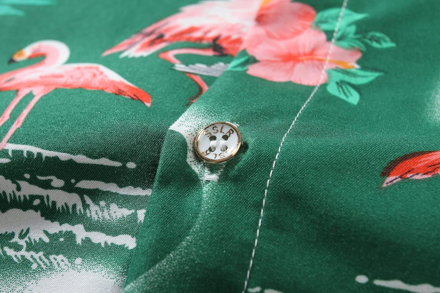 Pack Hawaiian Shirt for Men Flamingo Short Sleeve Casual Button down Shirts Summer Beach Shirt