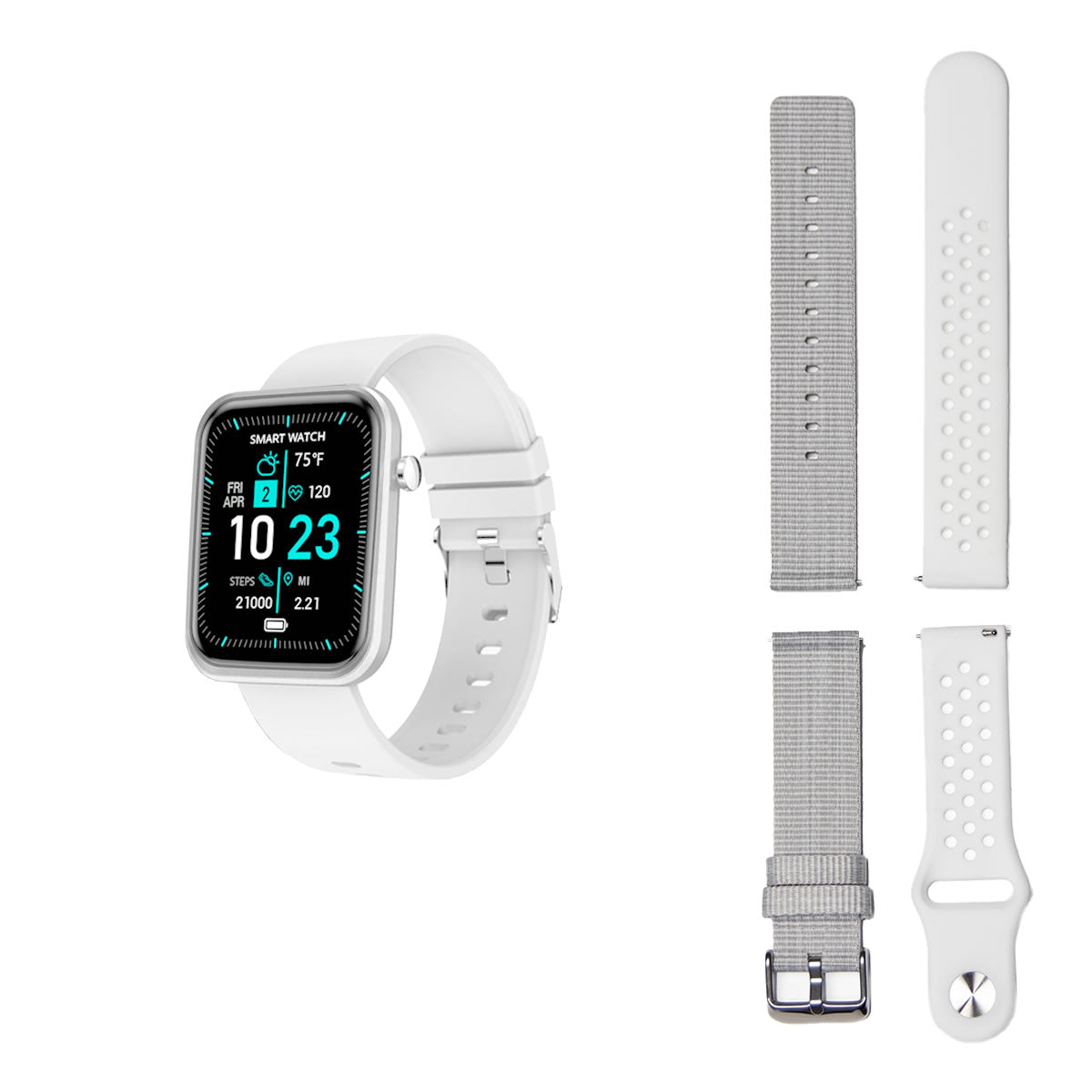 Advanced Smartwatch With Three Bands And Wellness + Activity Tracker 