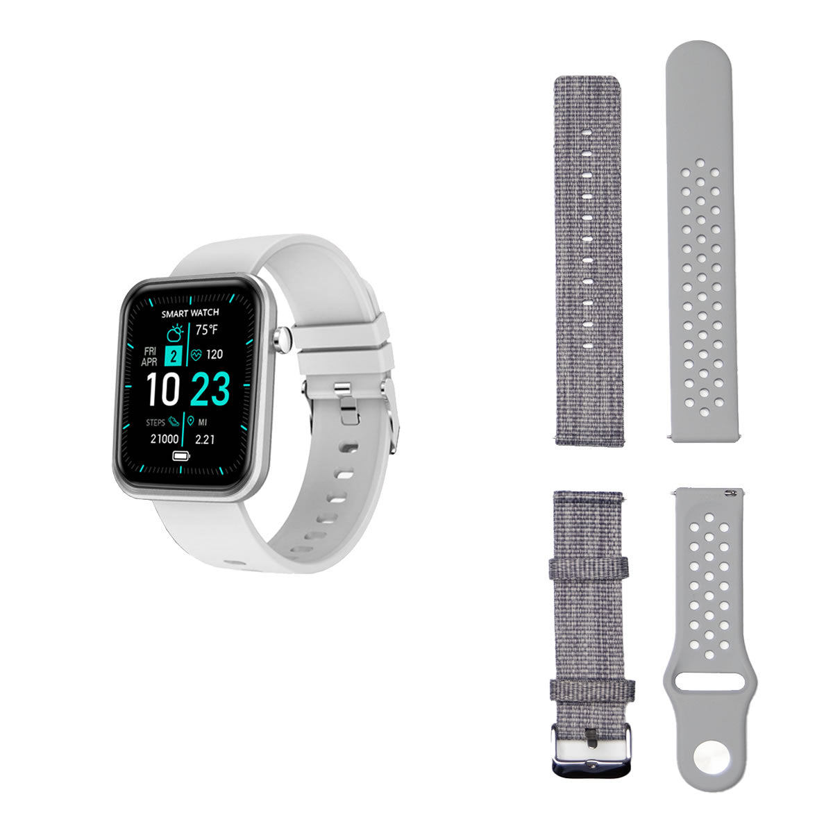Advanced Smartwatch With Three Bands And Wellness + Activity Tracker 