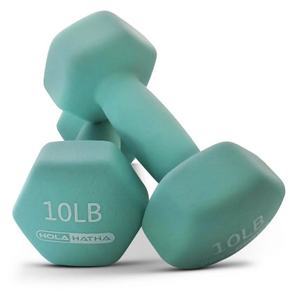 2, 3, 5, 8, & 10 Lb Neoprene Dumbbell Weight Set W/ Rack, Pastel