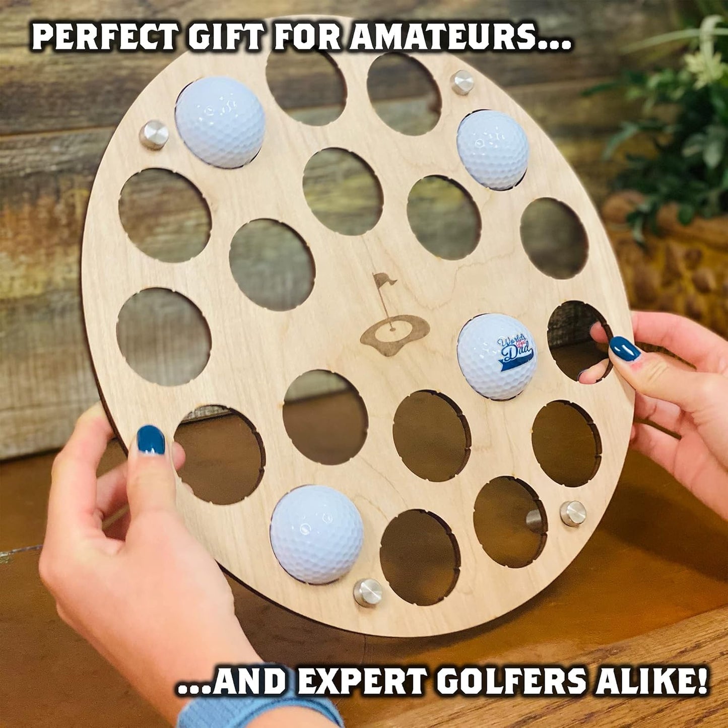 Golf Ball Display Holder Collector’S Case Holds Golf Balls Wall Mount Decor