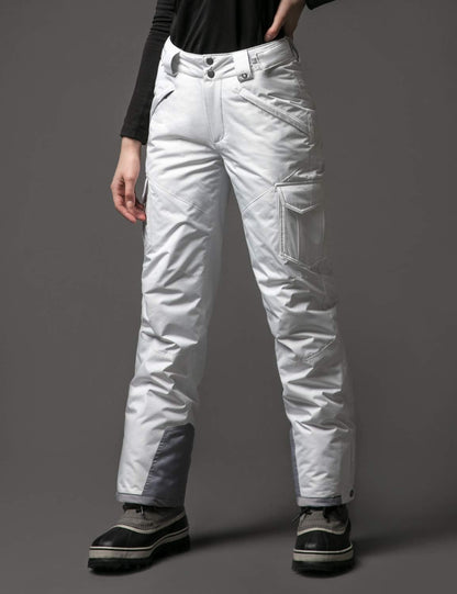 Women'S Winter Snow Pants, Waterproof Insulated Ski Pants, Ripstop Snowboard Bottoms