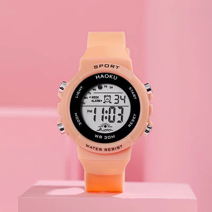 Student Sport Watches for Kids Colorful Electronic Watches 50M Waterproof Clock Children Digital Watch for Boys Girls