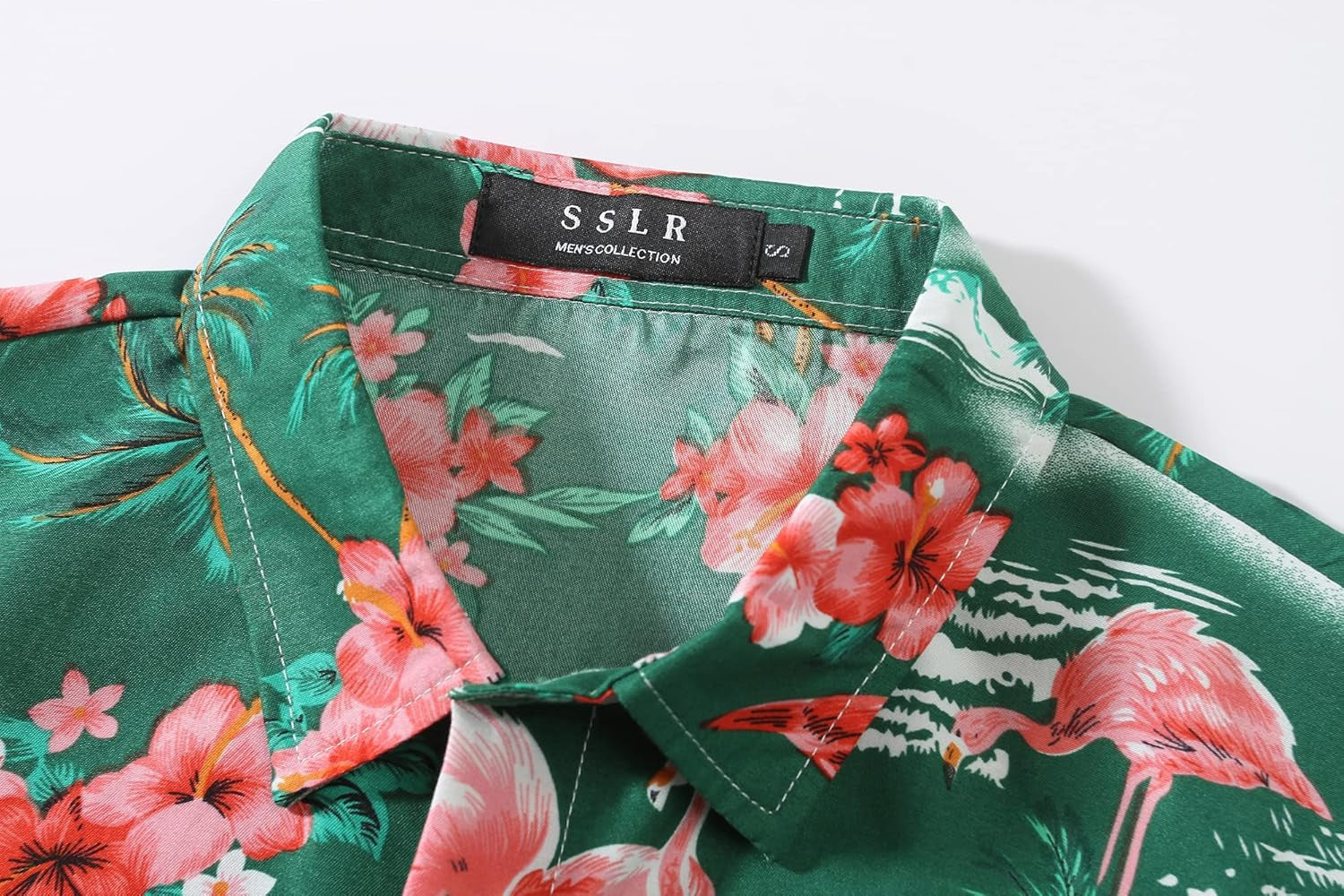 Pack Hawaiian Shirt for Men Flamingo Short Sleeve Casual Button down Shirts Summer Beach Shirt