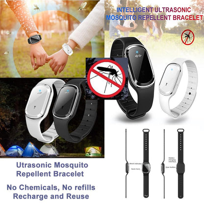 Super Shield Mosquito Repellent Watch Band Ultrasonic And Electronic 