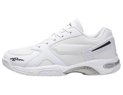 Men's High Arch Firm Support All-In-One White Walking Shoes, Comfort &amp;