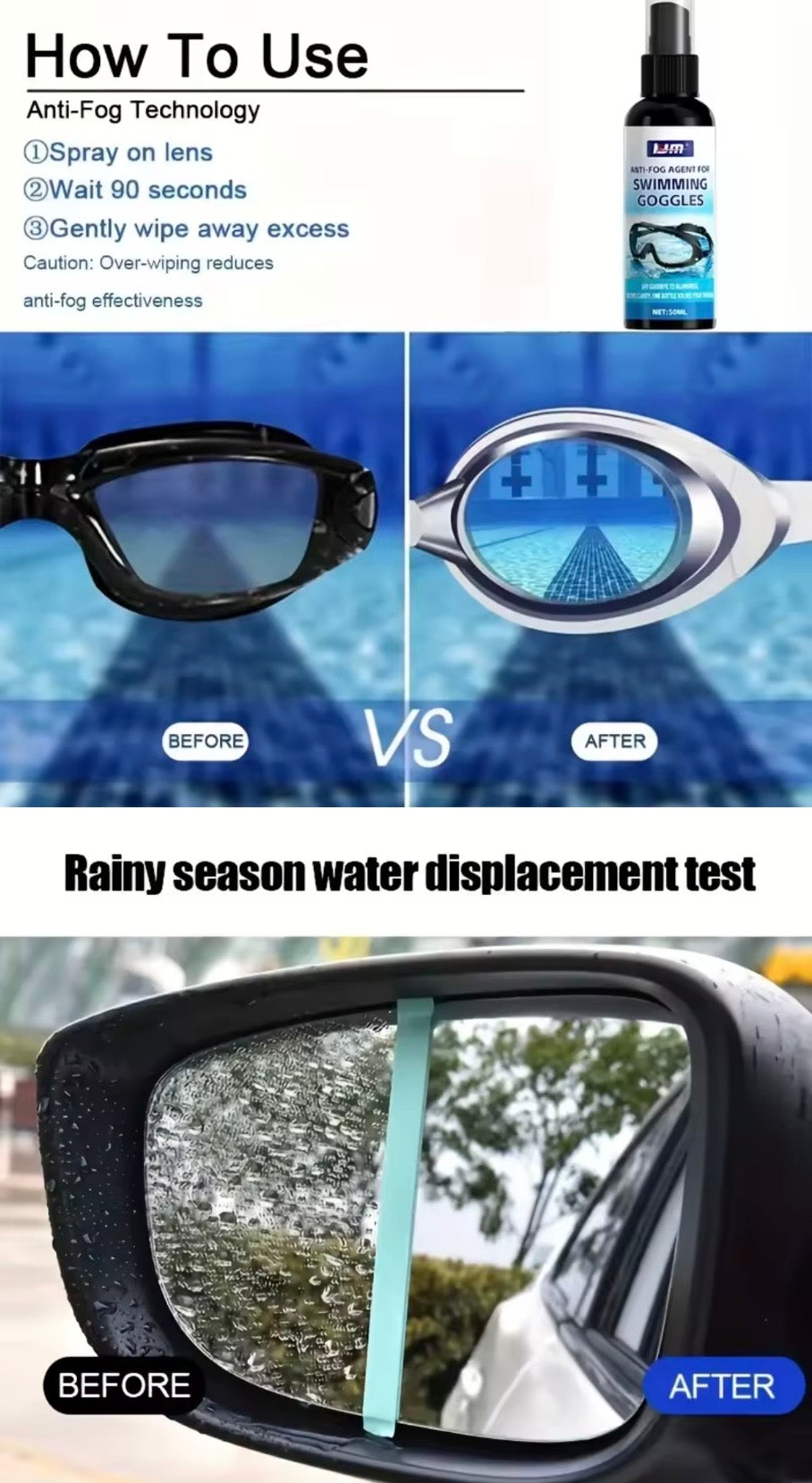 VisionClear™ Anti-Fog Spray