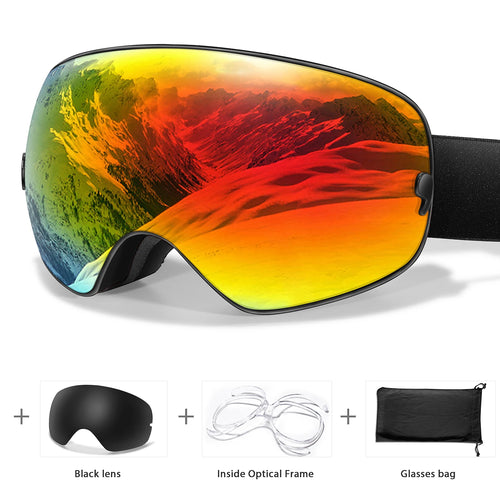 Men Women Outdoor Sports Ski goggles Anti-fog Snowboarding Snowmobile