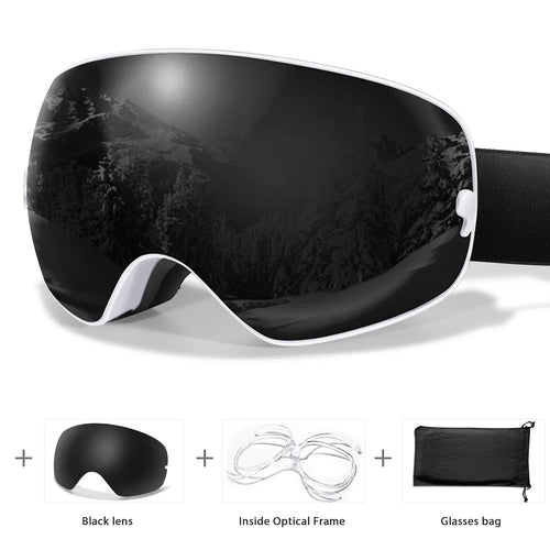Men Women Outdoor Sports Ski goggles Anti-fog Snowboarding Snowmobile