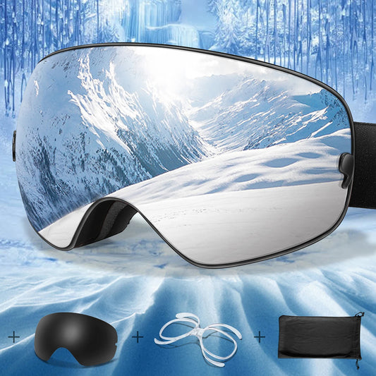 Men Women Outdoor Sports Ski goggles Anti-fog Snowboarding Snowmobile