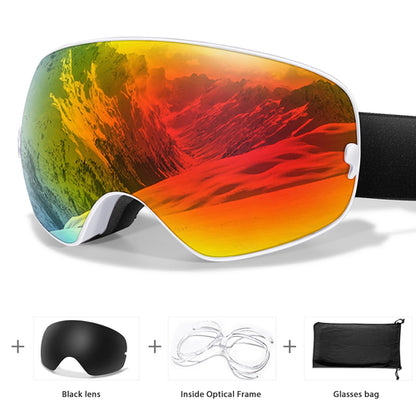 Men Women Outdoor Sports Ski goggles Anti-fog Snowboarding Snowmobile