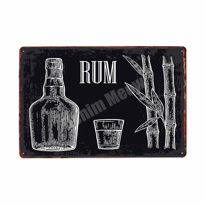 Retro Bar Metal Signs