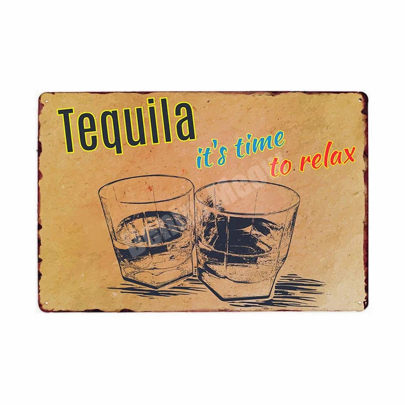 Retro Bar Metal Signs