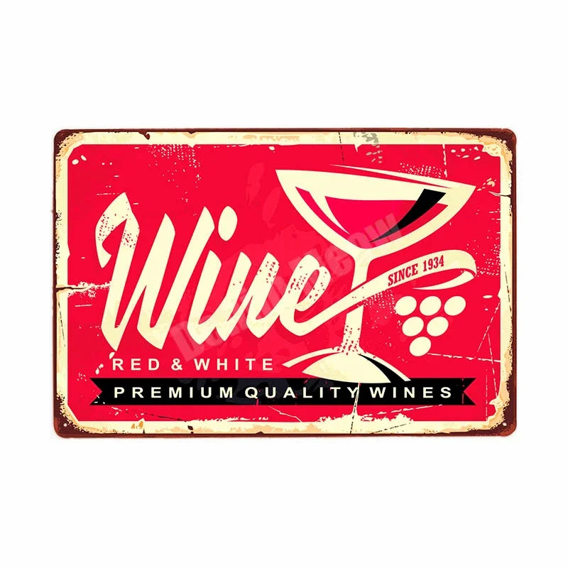Retro Bar Metal Signs