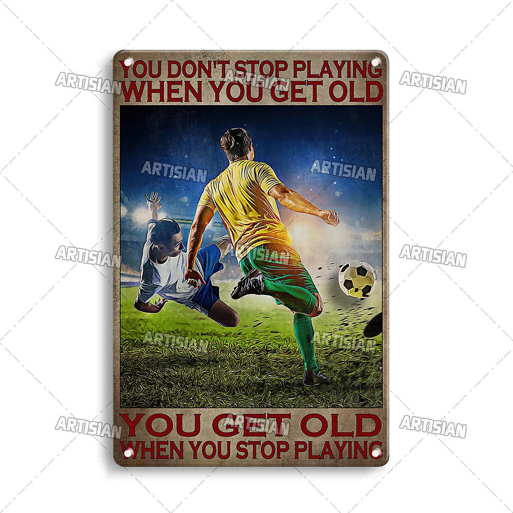 Built for the Game Metal Signs