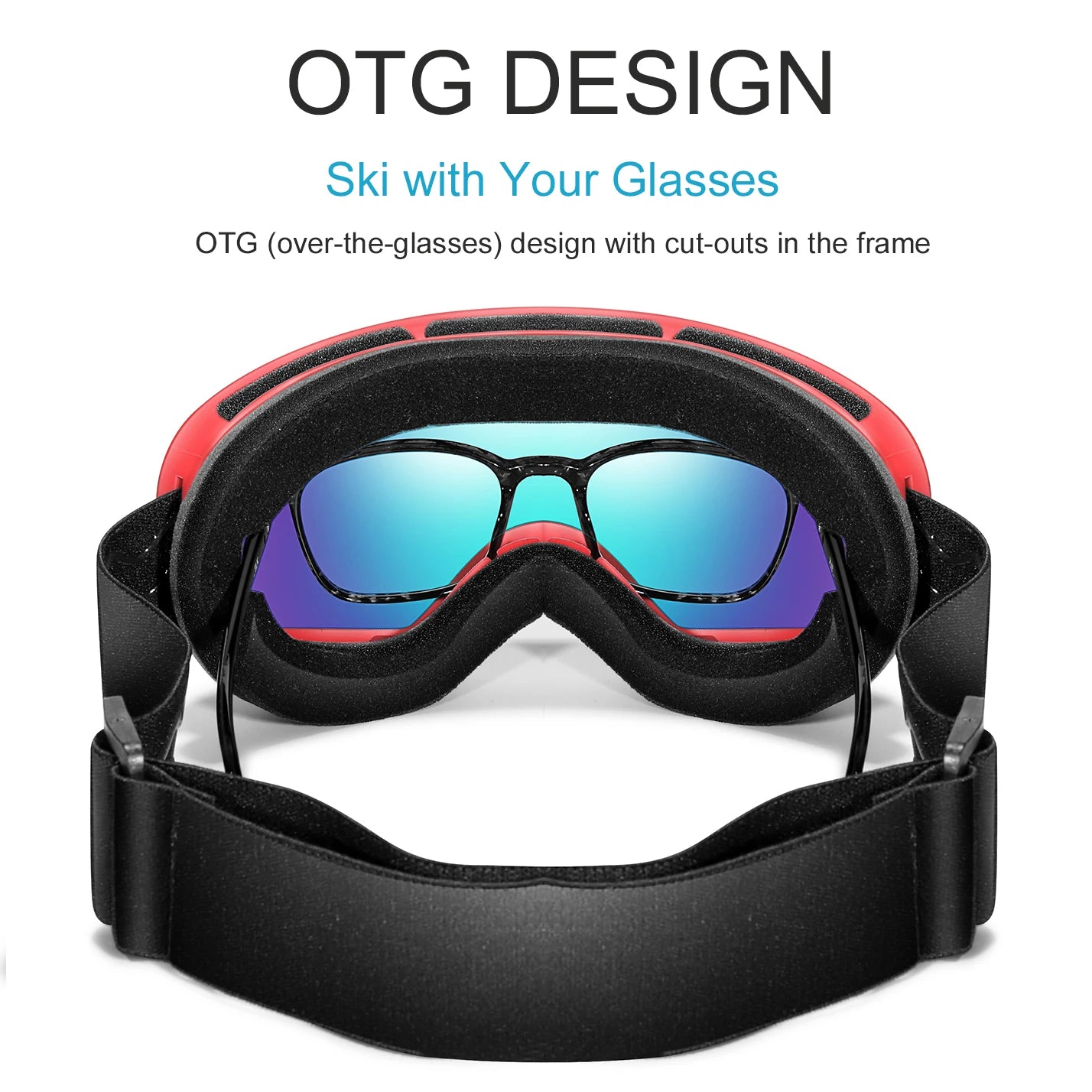 Men Women Outdoor Sports Ski goggles Anti-fog Snowboarding Snowmobile