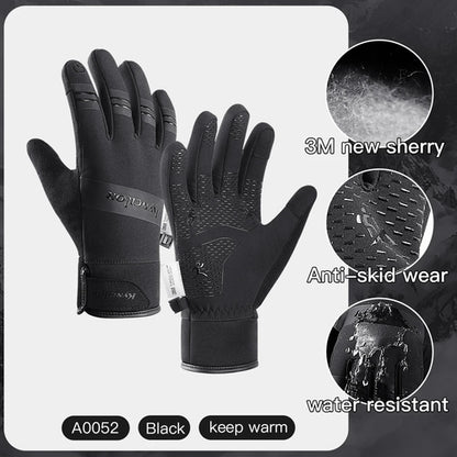 3M Gloves Black Waterproof Winter Warm Cycling Outdoor Sports Running 