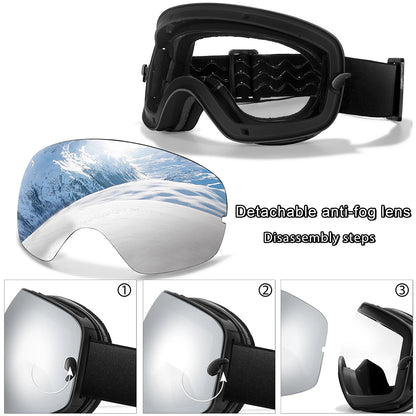 Men Women Outdoor Sports Ski goggles Anti-fog Snowboarding Snowmobile