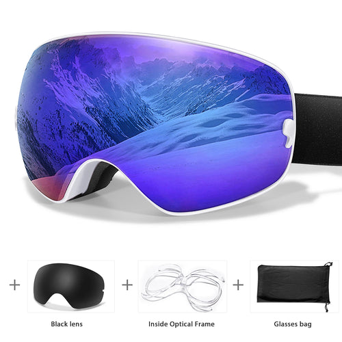 Men Women Outdoor Sports Ski goggles Anti-fog Snowboarding Snowmobile