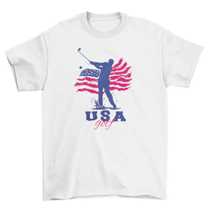 USA American golf t-shirt
