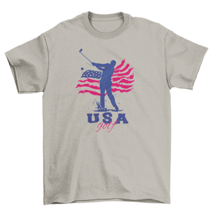 USA American golf t-shirt