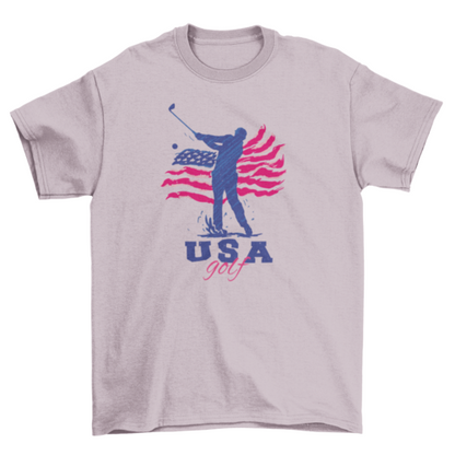 USA American golf t-shirt