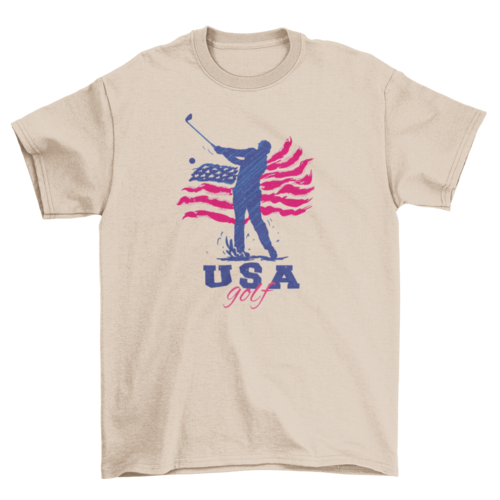 USA American golf t-shirt